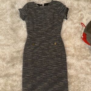 Tweed Loft Size Zero Dress Blue & White
